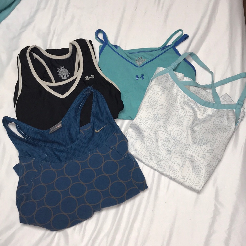 Under Armour and Nike Fitted Workout Tanks